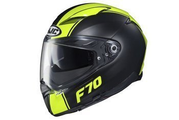 Motocyklowy Kask HJC F70 Mago Black/Flo Yellow