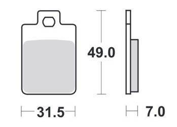 KLOCKI HAMULCOWE SBS 130 CT
