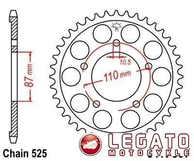ZĘBATKA NAPĘDOWA JT TYŁ (525)