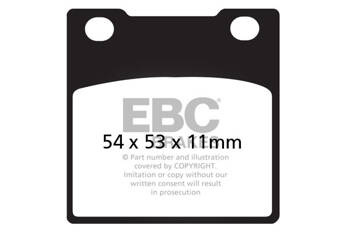 EBC Klocki hamulcowe FA045V V-PAD (kpl. na 1 tarcze)