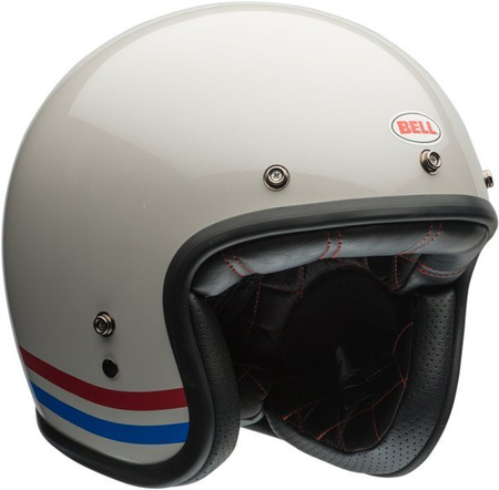 Kask Bell Custom 500 DLX Stripes Pearl White 