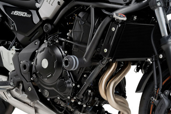 Crash pady PUIG do Kawasaki Z650RS 22 (wersja Vintage) Czarny (N) 21118N