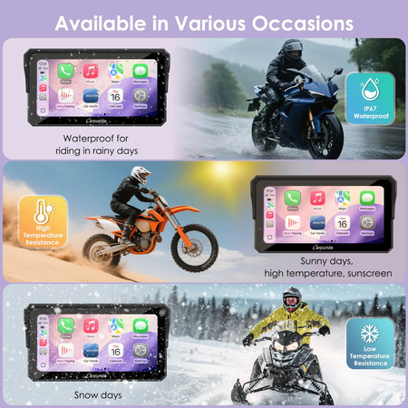 Carpuride W702BS – CarPlay dla motocykli BMW z integracją kontrolera OEM