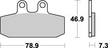 KLOCKI HAMULCOWE SBS 588 HF