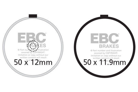 EBC Klocki hamulcowe FA038 (kpl. na 1 tarcze)