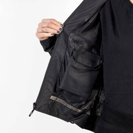 KURTKA TEKSTYLNA OZONE DART LADY SILVER/BLACK