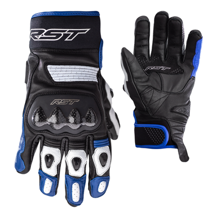 Motocyklowe Rękawice Skórzane RST Freestyle 2 CE Black/Blue/White (2671)