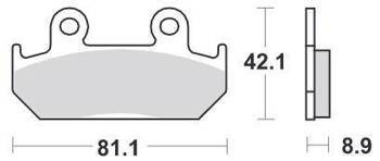 KLOCKI HAMULCOWE SBS 593 RQ