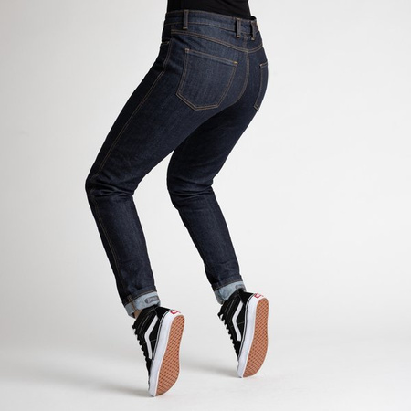 Motocyklowe Spodnie Jeansowe Broger California Lady Raw Navy