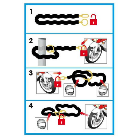 90632 C-Lock 150R, łańcuch ze stali hartowanej - 150 cm 