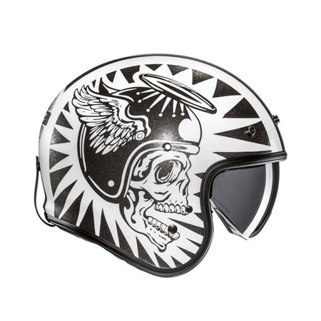 KASK HJC V31 FLAME WHITE/BLACK