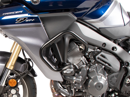 Engine protection bar black incl. protection pads for Yamaha Tracer 9 GT / GT+ / Y-AMT (2025-)