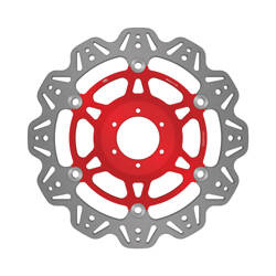 EBC Tarcza hamulcowa motocyklowa VR1003RED VEE, czerwona