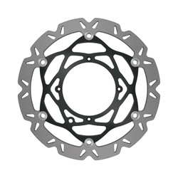 EBC Tarcza hamulcowa motocyklowa SMX6184K9 Supermoto, 320mm, konturowa, Carbon Look