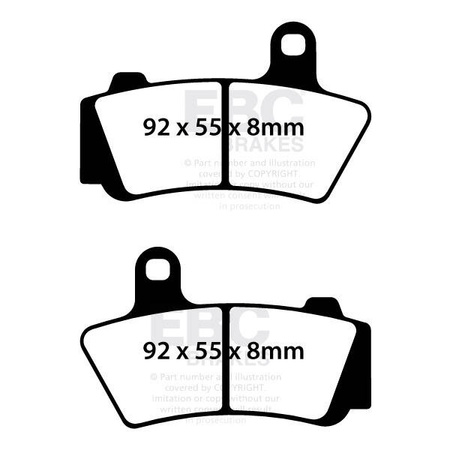 EBC Klocki hamulcowe FA749HH wzmacniane (kpl. na 1 tarcze)