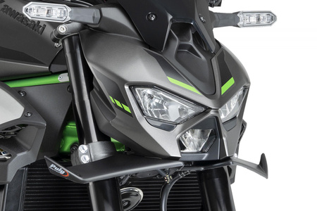 Przednie spoilery dociskowe do Kawasaki Z900 Czarny mat (J) 22446J