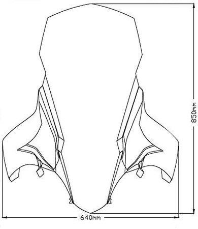 SZYBA V-TECH HONDA PCX 125 / 150 18-20 (TOURING)