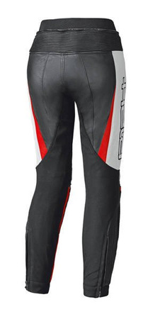 Motocyklowe Spodnie Skórzane Held Lady Lane II Black/White/Red