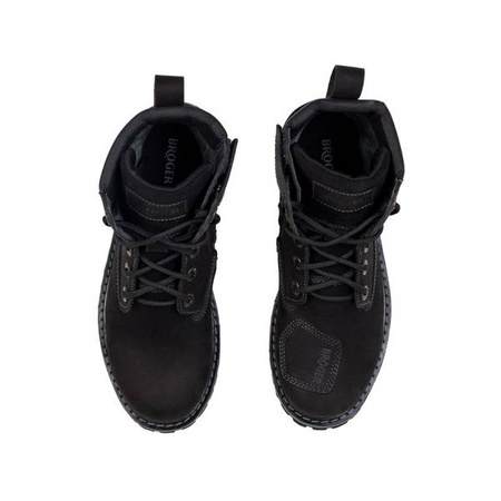 BUTY SKÓRZANE BROGER ALASKA II VINTAGE BLACK