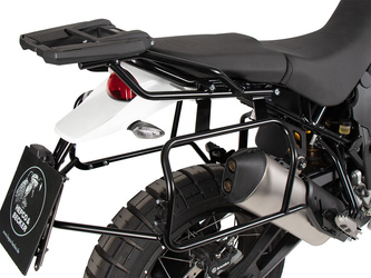 Side carrier cutout black incl. Xplorer silver sideboxes for Ducati DesertX Rally (2024-)