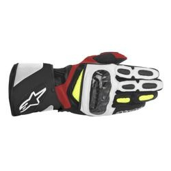 Rękawice skórzane Alpinestars SP-2 czarno biało czerwone