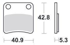 KLOCKI HAMULCOWE SBS 209 HF