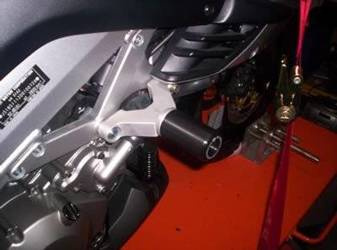 CRASHPADY CLASSIC RG RACING SUZUKI DL 1000 VSTROM/KAWASAKI KLV1000 UP TO 2005 BLACK