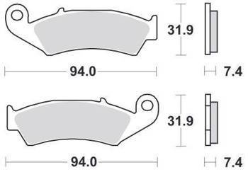 KLOCKI HAMULCOWE SBS 603 RSI
