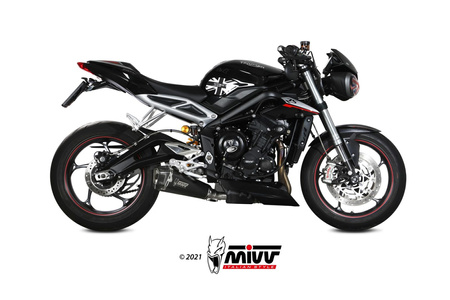 Mivv Tłumik końcowy DELTA RACE BLACK stal nierdzewna TRIUMPH STREET TRIPLE 660 S 2017-2022