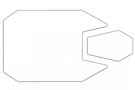 Osłona wyświetlacza do Kawasaki Ninja 500 / SE / Z500 2024-2025 Przezroczysty (W) 22012W