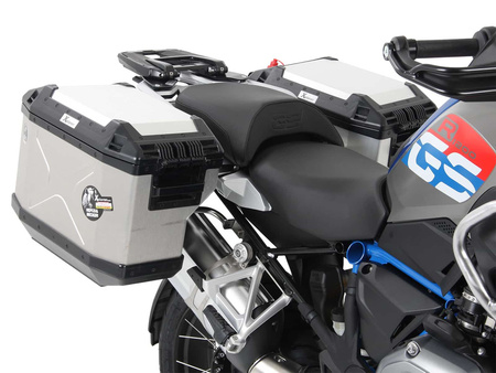 Sidecarrier Cutout stainless steel incl. Xplorer sideboxes silver for BMW R1200GS LC (2013-)