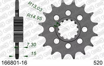 166801-16 520 AFAM ZĘBATKA PRZEDNIA 