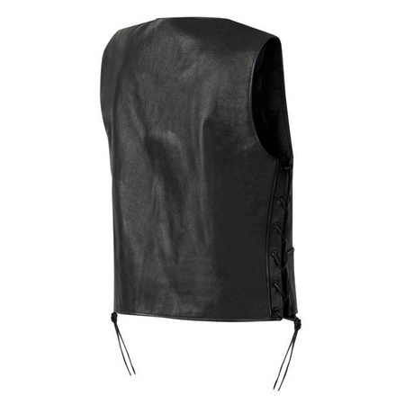 KAMIZELKA SKÓRZANA OZONE RINO BLACK (PLUS SIZE)