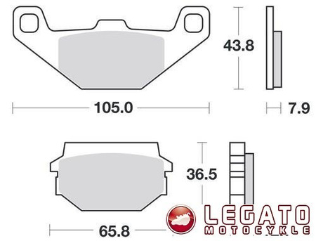 KLOCKI HAMULCOWE SBS 150 HF
