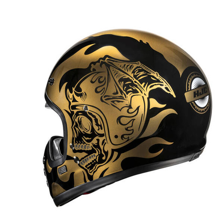 KASK HJC V60 FLAME BLACK/GOLD