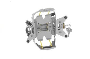 Uchwyt nawigacji Garmin ZUMO 590 /595 LM *zamykany*, srebrny, naturalne anodowane aluminium