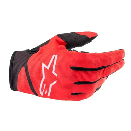 RĘKAWICE ALPINESTARS RADAR JUNIOR BRIGHT RED/BLACK
