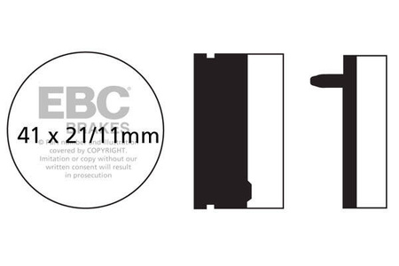 EBC Klocki hamulcowe FA040 (kpl. na 1 tarcze)