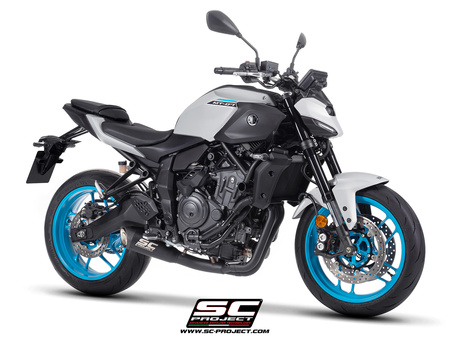 SC PROJECT Układ Wydechowy S1 Matt Black Yamaha MT-07 2025-2026