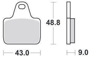KLOCKI HAMULCOWE SBS 887 DS