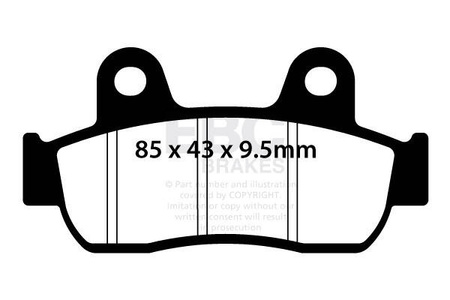 EBC Klocki hamulcowe SFA721 skuterowe (kpl. na 1 tarcze)