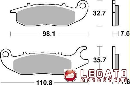 KLOCKI HAMULCOWE SBS 797 HF