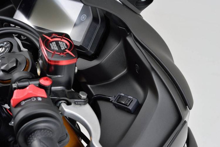 Włącznik/wyłącznik suwakowy w kolorze czarnym