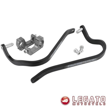 ZETA Handbary osłony dłoni czarne U-CLAMP KTM BETA