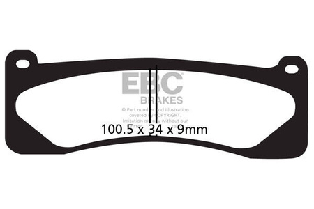 EBC Klocki hamulcowe EPFA263HH Extreme Pro (kpl. na 1 tarcze)