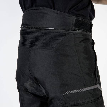 SPODNIE TEKSTYLNE OZONE FLOW BLACK (KRÓTKA NOGAWKA)