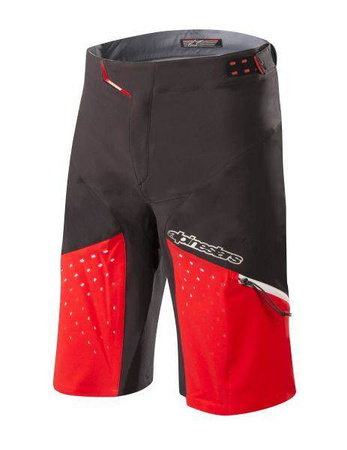 Spodenki rowerowe ALPINESTARS DROP PRO kolor czarny/czerwony