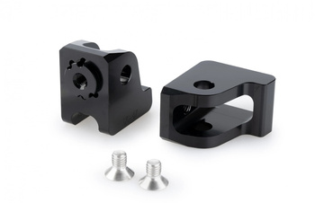 Mocowanie sportowych podnóżków PUIG 20387 (przód, do przesunięcia) Czarny (N) 20387N