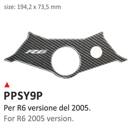 ONEDESIGN Naklejka na półkę kierownicy Yamaha R6 2005