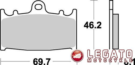 KLOCKI HAMULCOWE SBS 631 HF